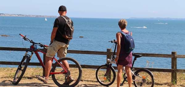 Cyclo-touristes au Pouldu