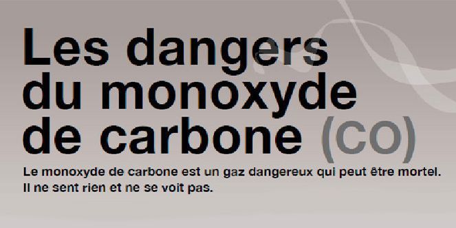 Prévention : intoxications au monoxyde de carbone